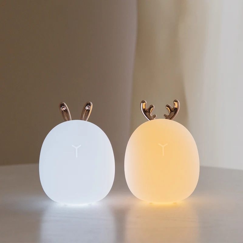 Floating Nightstand With Led Light - مصباح ليلي LED من السيليكون قابل