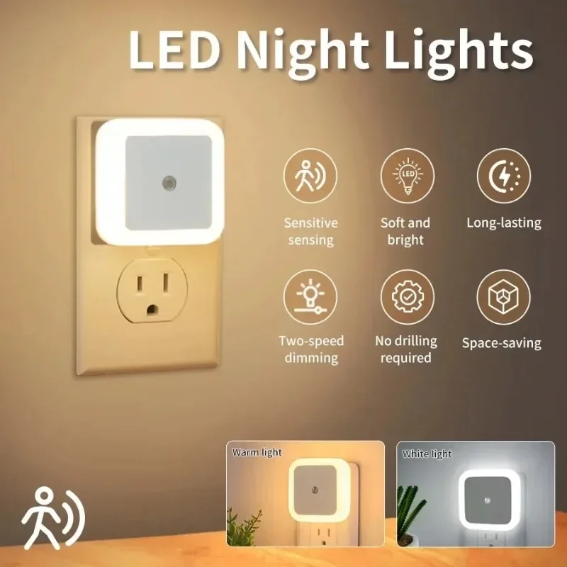 Floating Nightstand With Led Light - 1/6 قطعة LED اللاسلكية ضوء الليل