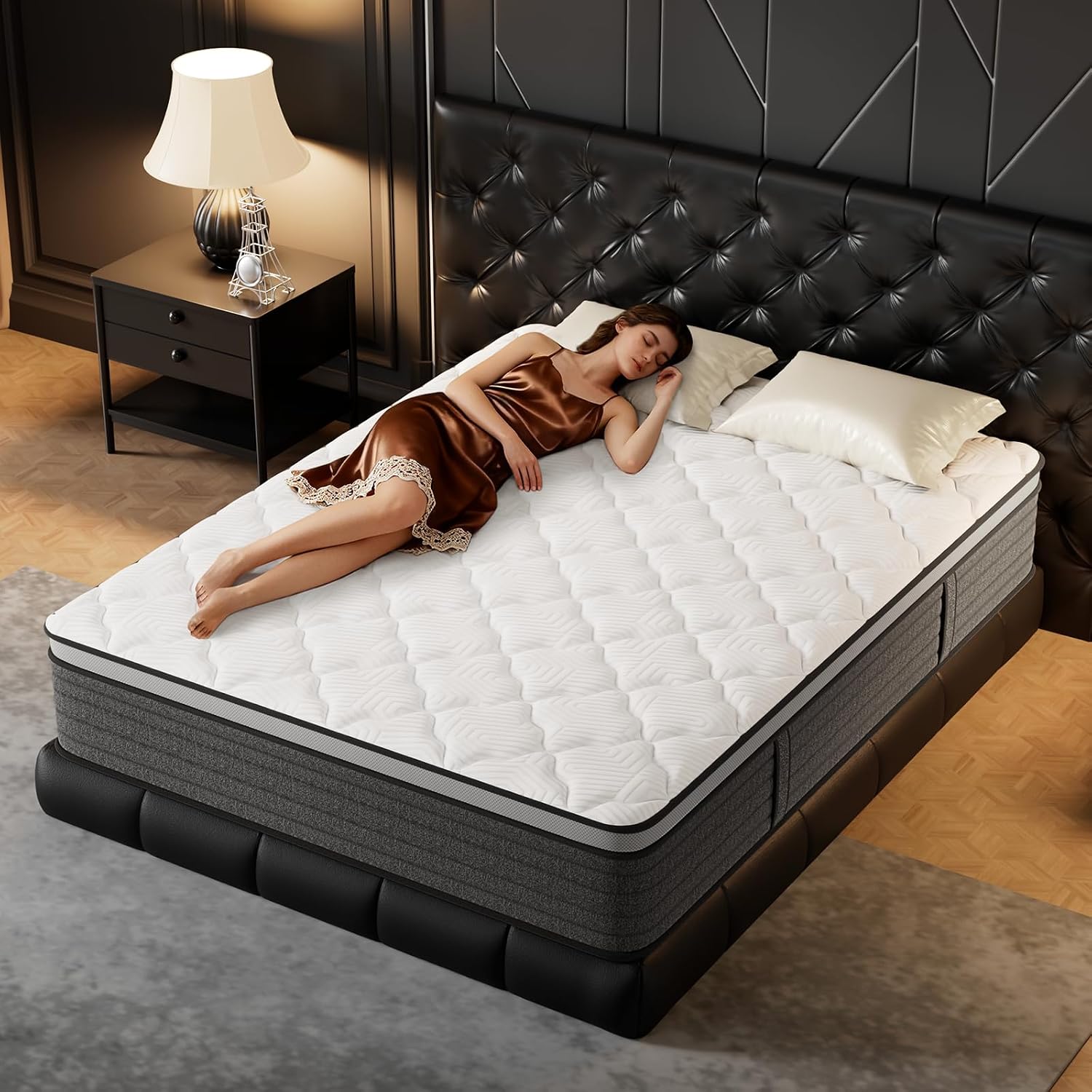 Memory Foam Mattress In A Box Queen - مرتبة كوين هايبرد مقاس كوين 12