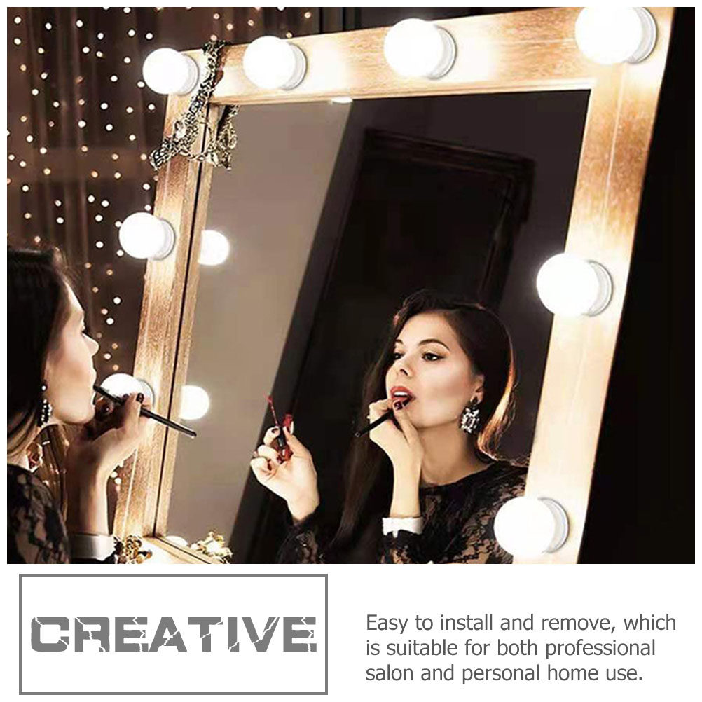Dressing Table Vanity With Lighted Mirror - مجموعة واحدة من مصابيح LED لمرآة