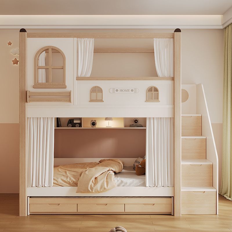 Bunk Bed With Stairs And Slide - سرير أطفال بطابقين مع زحليقة ودرج