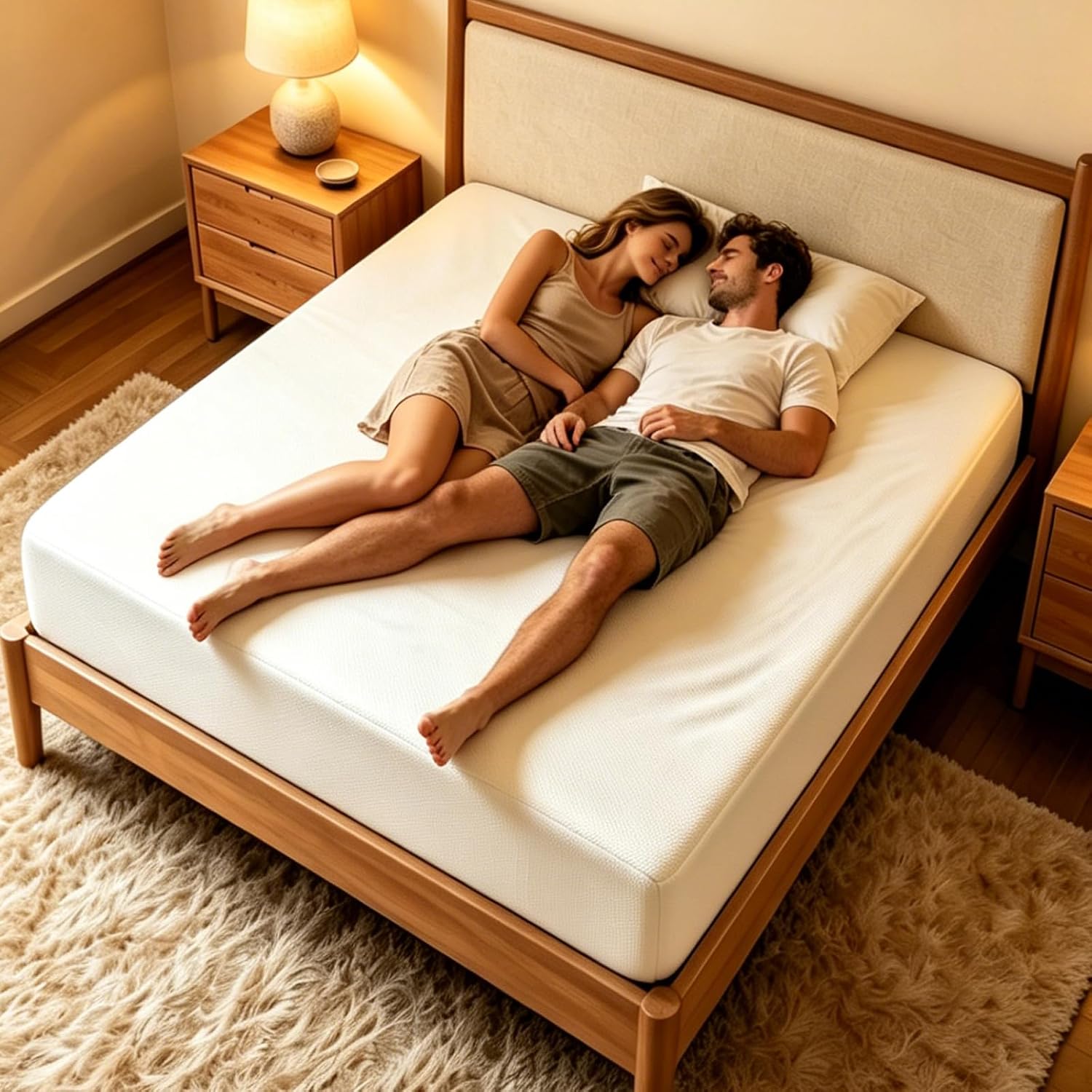 Memory Foam Mattress In A Box Queen - مراتب من الفوم الميموري بحجم 10