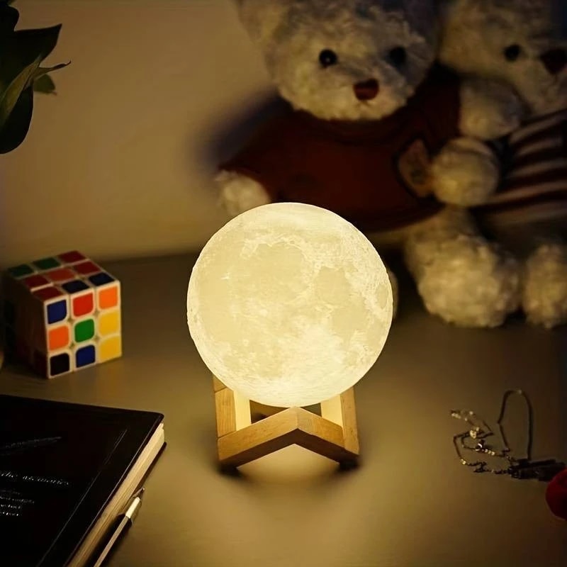 Floating Nightstand With Led Light - ضوء القمر ليلة ضوء المجرة ،
