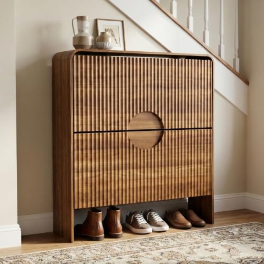Shoe Rack Cabinet Narrow Entryway - خزانة أحذية ضيقة للمدخل، خزانة تخزين