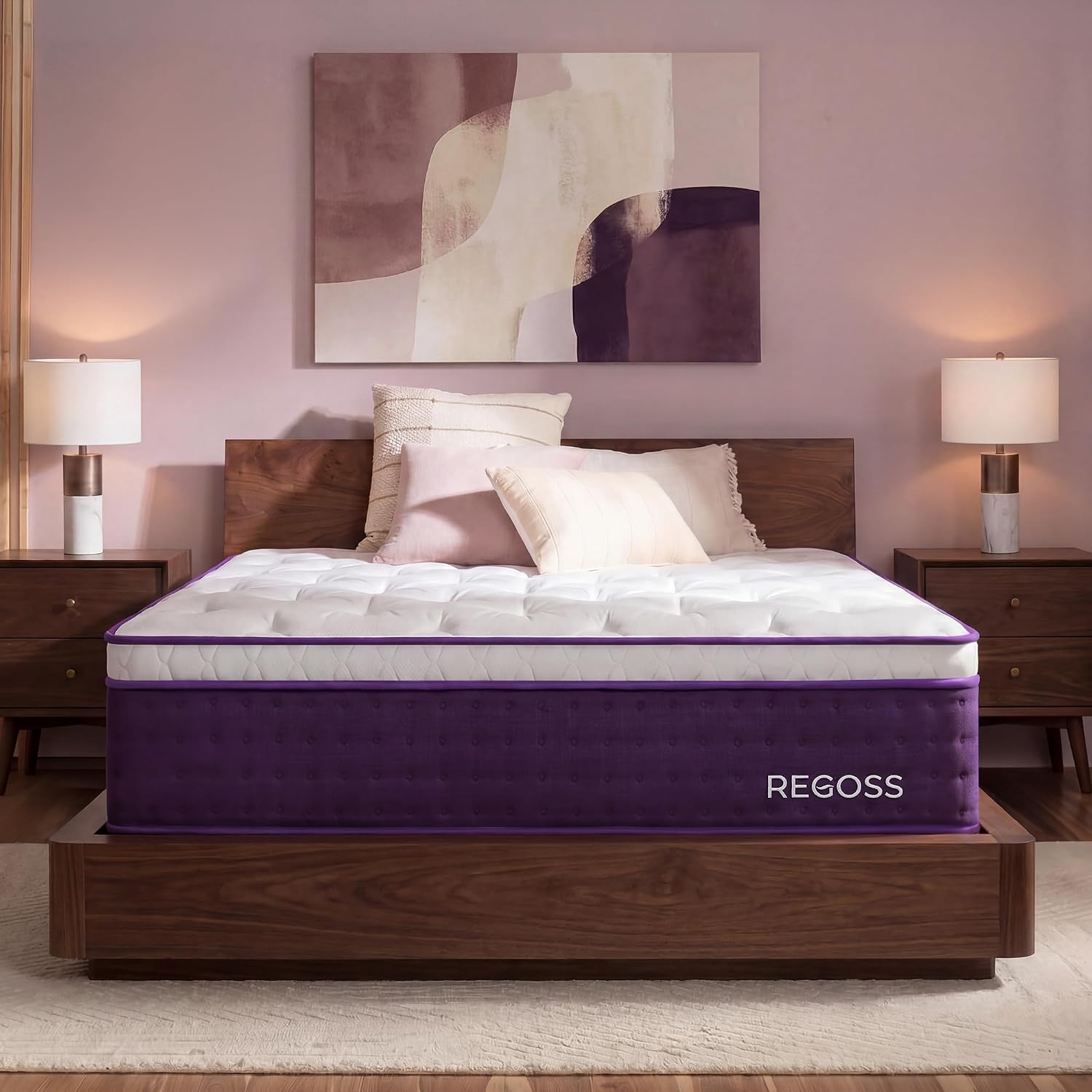 Memory Foam Mattress In A Box Queen - مرتبة ناعمة فاخرة مقاس كوين 12