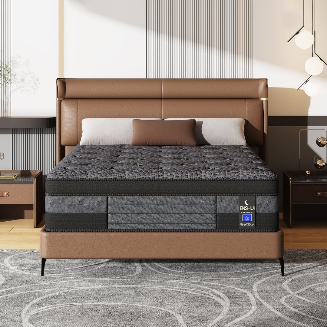 Memory Foam Mattress In A Box Queen - مرتبة ميموري فوم مقاس 12/14 بوصة،
