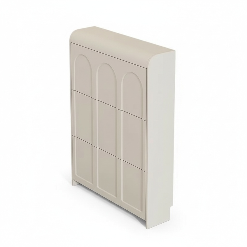 Shoe Rack Cabinet Narrow Entryway - خزانة أحذية، رف أحذية خشبي عصري