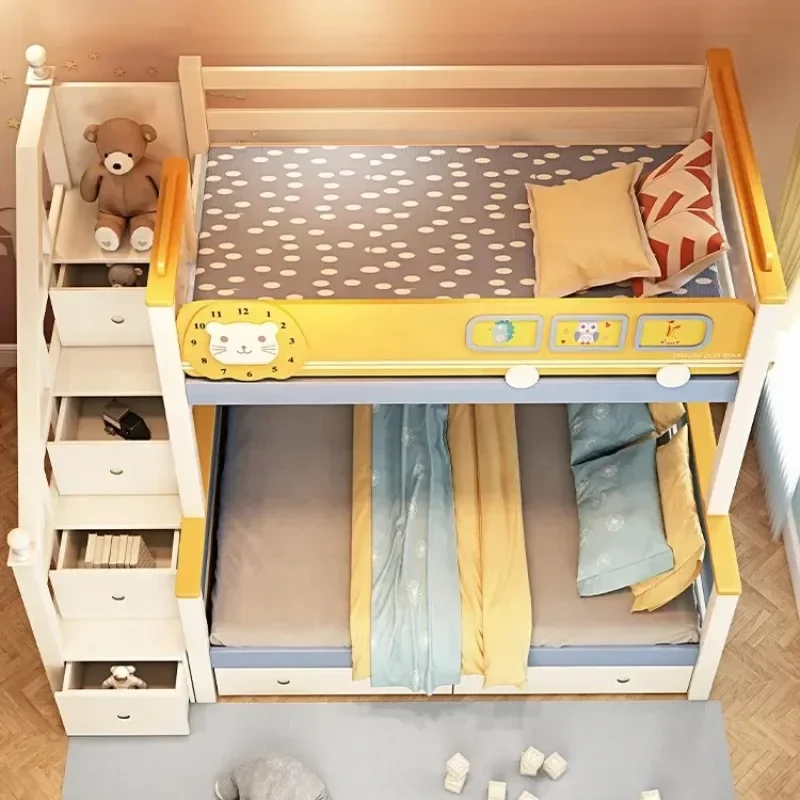 سرير أطفال خشبي من نوع لوفت مع - مراجعة Bunk Bed With Stairs And Slide وسعره