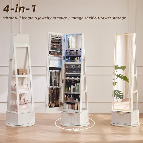 فلوتيد 360 °   خزانة مجوهرات د - مراجعة Full Length Mirror Jewelry Armoire وسعره