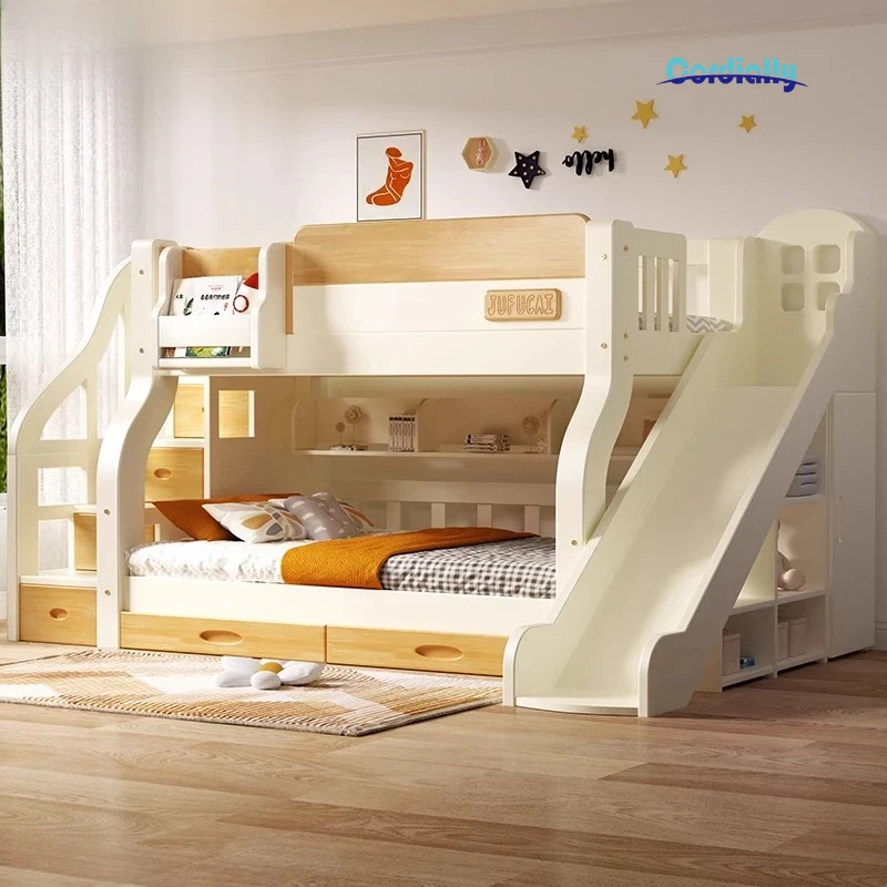 سرير علوي مزدوج مع إطار سلم وم - مراجعة King Size Bed Frame With Storage Drawers وسعره