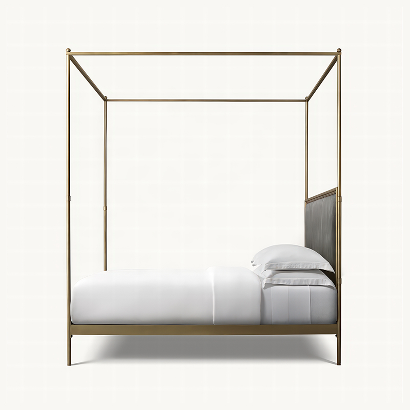 إطار سرير معدني عصري بحجم كوين - مراجعة Canopy Bed Frame Metal Queen وسعره