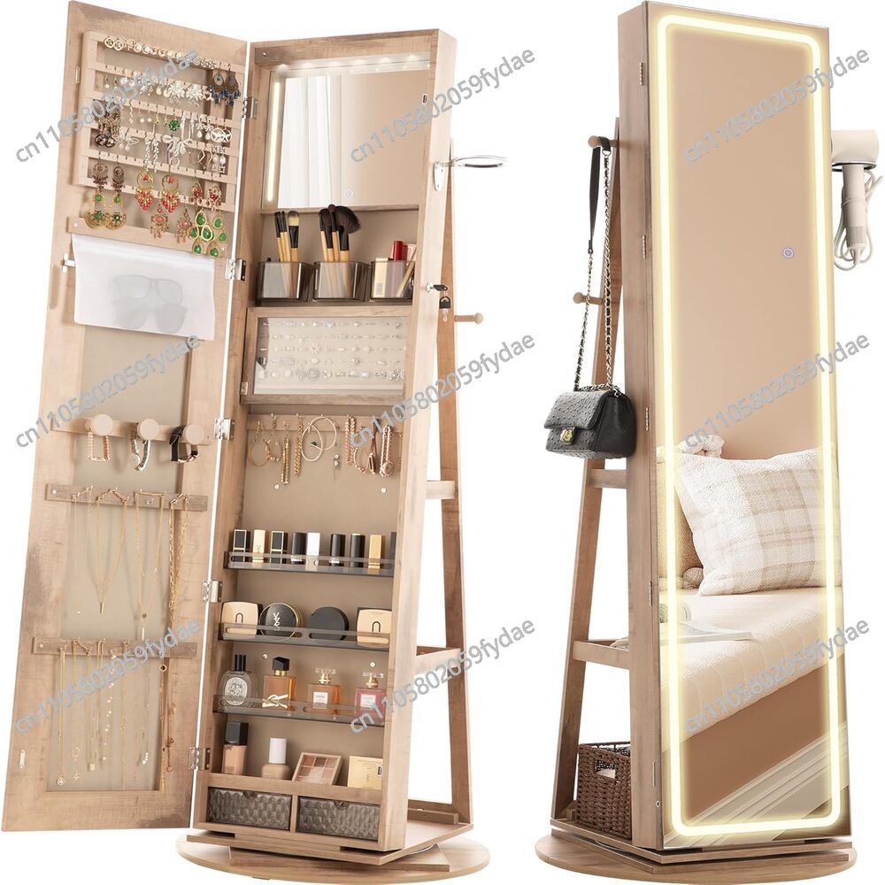 خزانة مجوهرات بمرآة قائمة بذات - مراجعة Full Length Mirror Jewelry Armoire وسعره