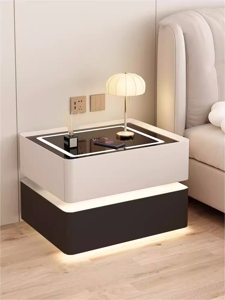 طاولة سرير ذكية من الخشب الصلب - مراجعة Solid Wood Nightstand 2 Drawers وسعره