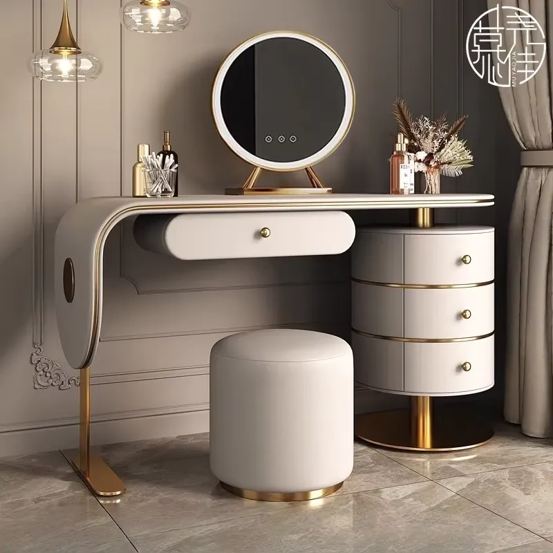 طاولة تزيين خشبية مخصصة عالية  - مراجعة Dressing Table Vanity With Lighted Mirror وسعره