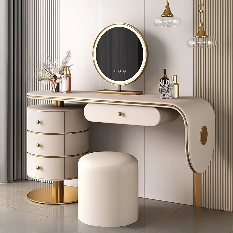 طاولة تزيين خشبية مخصصة عالية  - مراجعة Dressing Table Vanity With Lighted Mirror وسعره