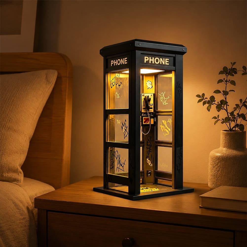مصباح طاولة على شكل كشك هاتف ل - مراجعة Bedroom Furniture وسعره