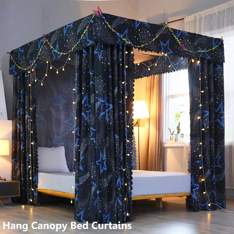 أعمدة إطار سرير ممتازة لسرير ك - مراجعة Canopy Bed Frame Metal Queen وسعره