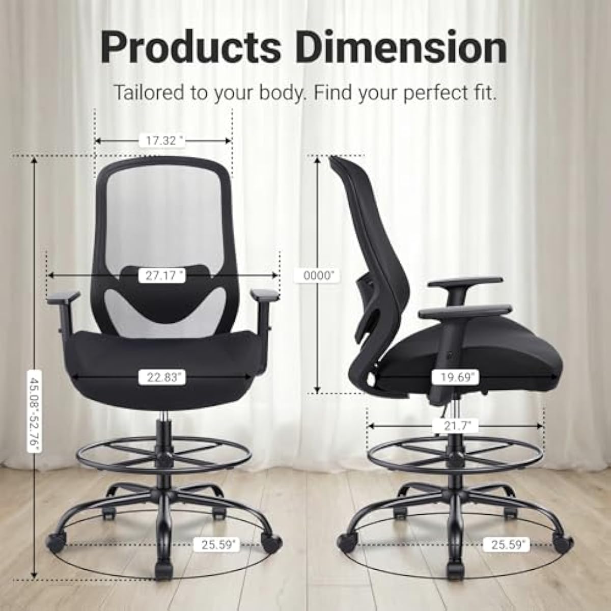 كرسي تصميم مريح وطويل مع مقعد  - مراجعة Chairs وسعره