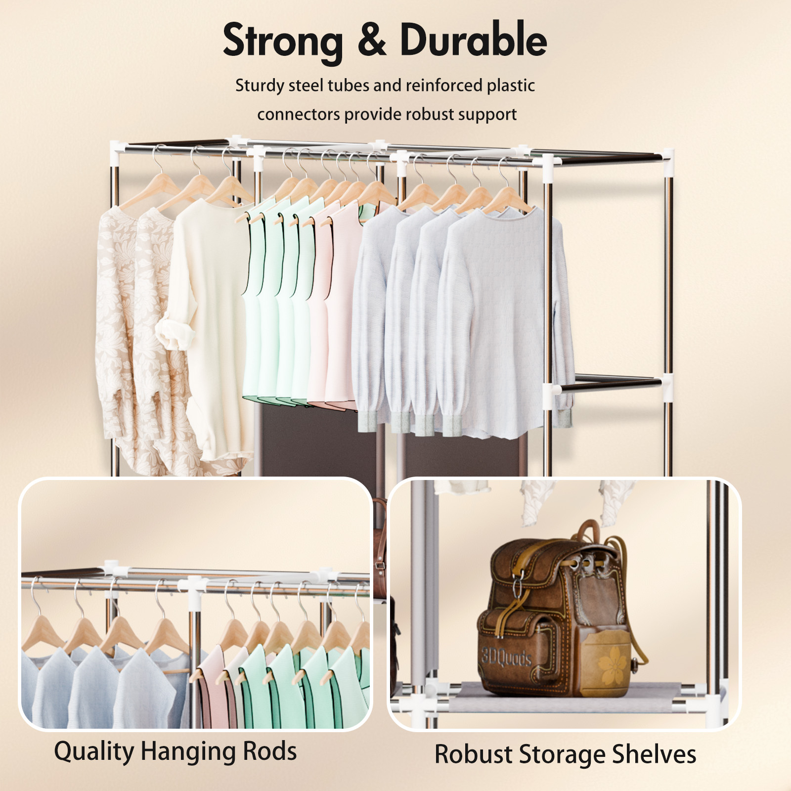 51-بوصة المحمولة خزانة خزانة 1 - مراجعة Wardrobe Closet Portable Fabric Cover وسعره