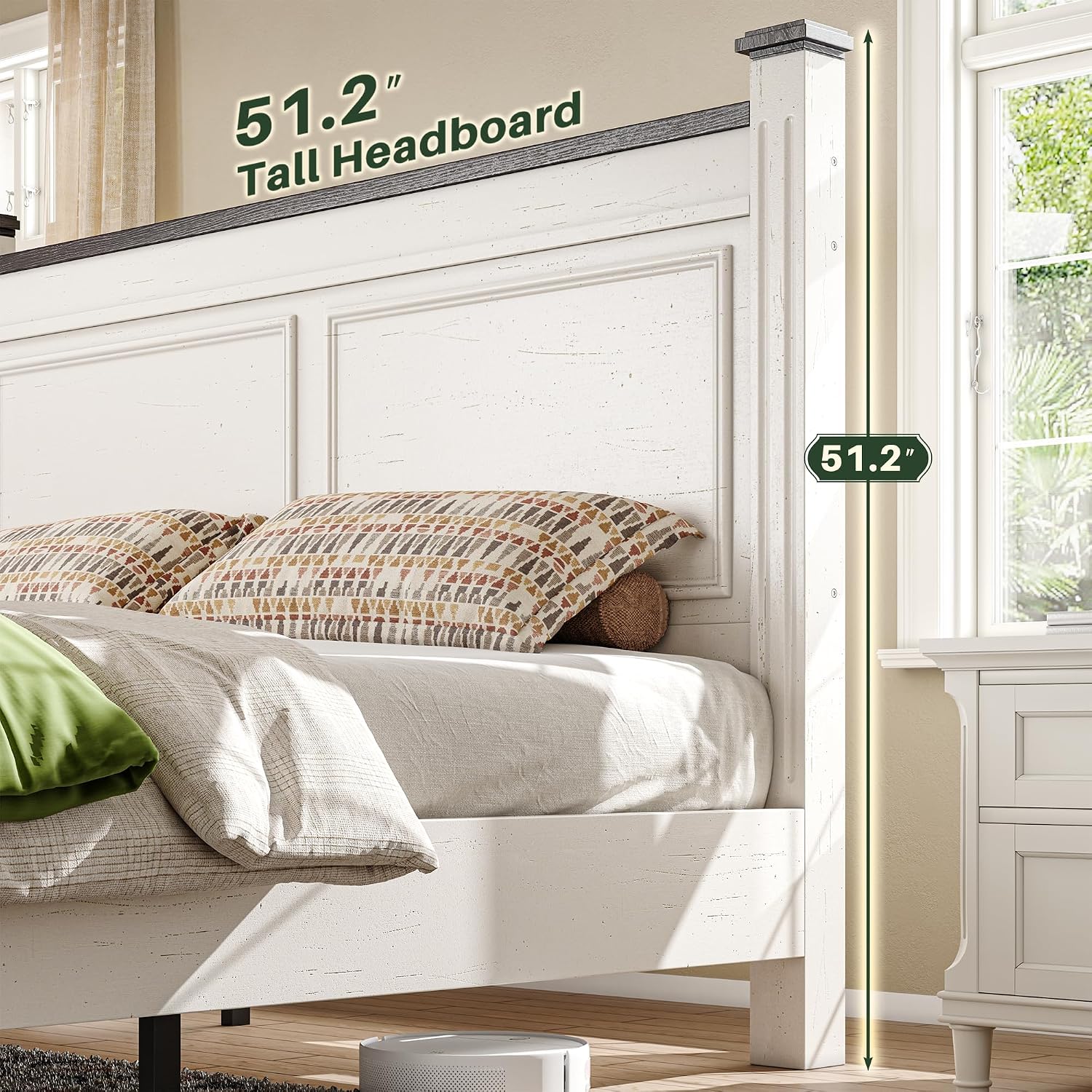 إطار سرير بحجم كينج مع لوح رأس - مراجعة King Size Bed Frame With Storage Drawers وسعره