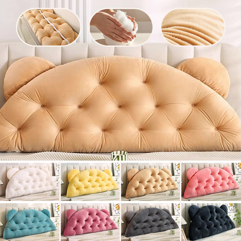 وسادة ظهر سرير بتصميم أذن دب،  - مراجعة Headboard Cushion Backrest Tatami وسعره