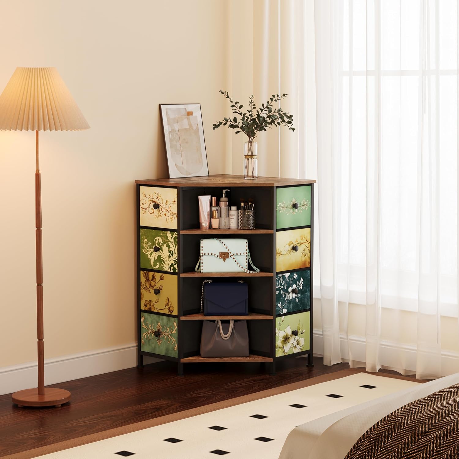 خزانة زاوية بـ 8 أدراج مع أدرا - مراجعة Bedroom Furniture وسعره