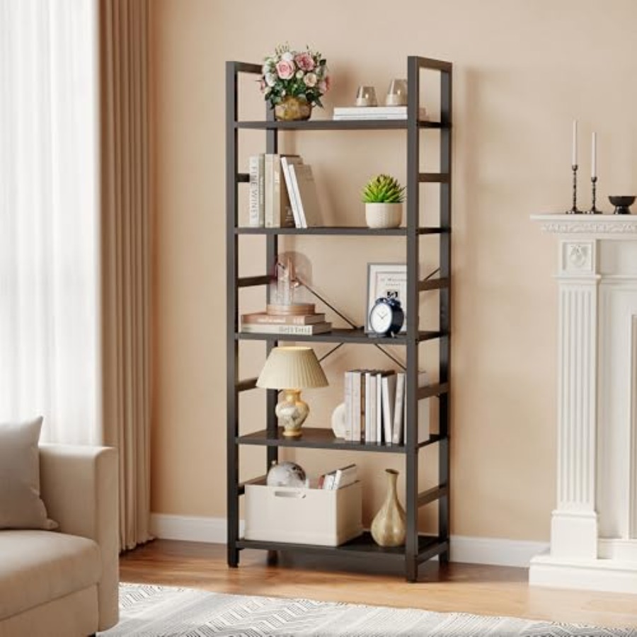 رف كتب بخمس طبقات، خزانة كتب ط - مراجعة Storage وسعره