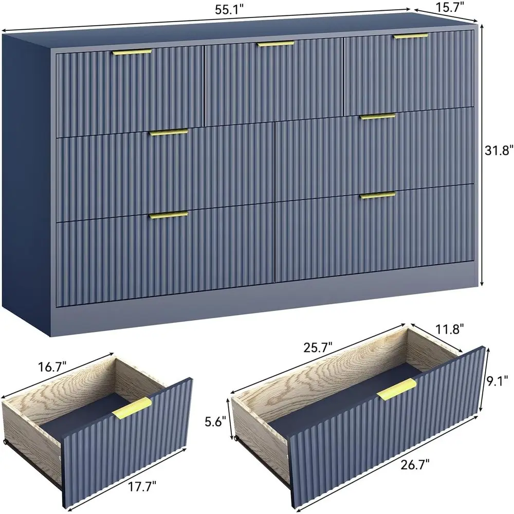 خزانة ملابس عريضة بعرض 55 بوصة - مراجعة Bedroom Furniture وسعره
