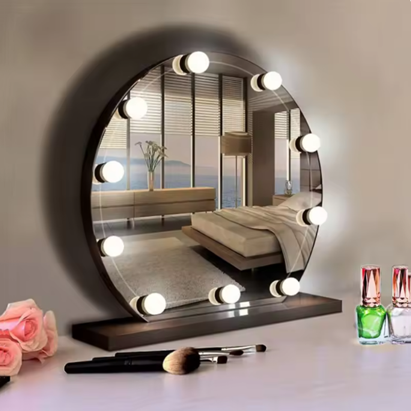 مصابيح LED لتجميل السيدات، إضا - مراجعة Dressing Table Vanity With Lighted Mirror وسعره