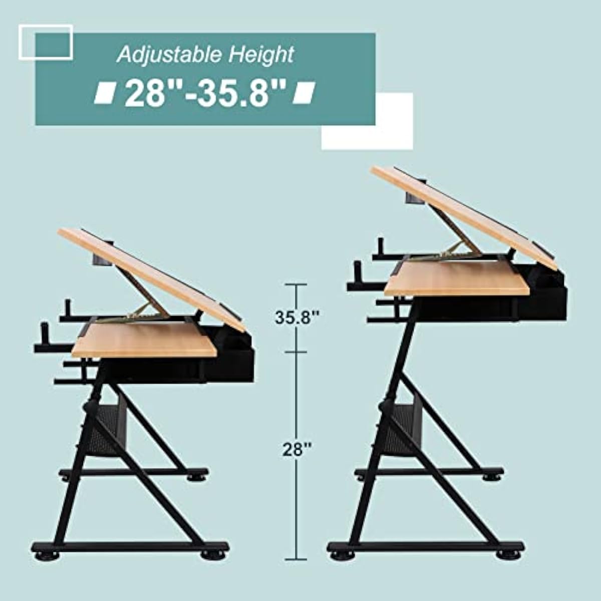 مكتب رسم قابل لتعديل الارتفاع  - مراجعة Tables وسعره