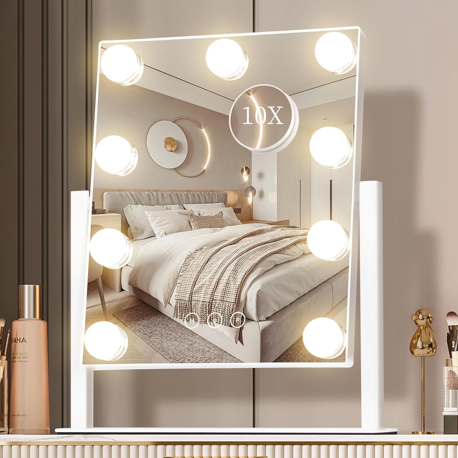أضواء مرآة الزينة، مرآة مكياج  - مراجعة Dressing Table Vanity With Lighted Mirror وسعره