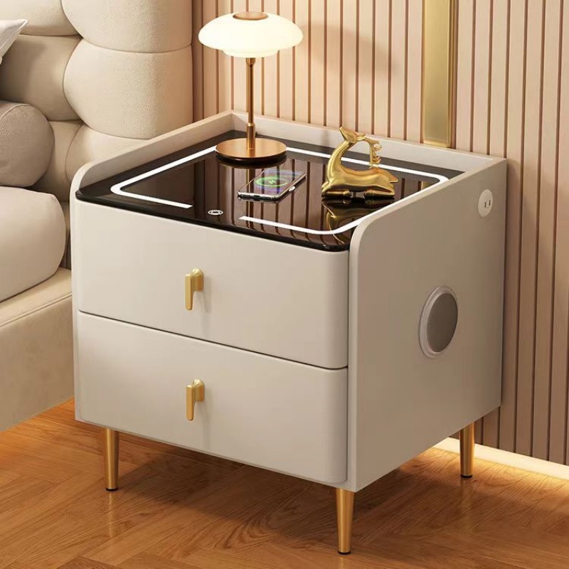 طاولة سرير خشبية على الطراز ال - مراجعة Solid Wood Nightstand 2 Drawers وسعره