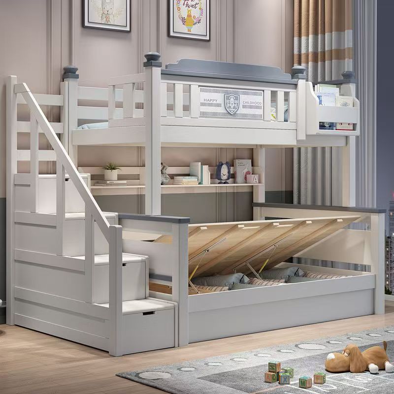 سرير أطفال خشبي رخيص الثمن لعا - مراجعة Bunk Bed With Stairs And Slide وسعره
