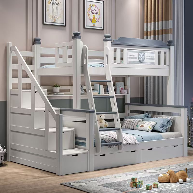 سرير أطفال خشبي رخيص الثمن لعا - مراجعة Bunk Bed With Stairs And Slide وسعره