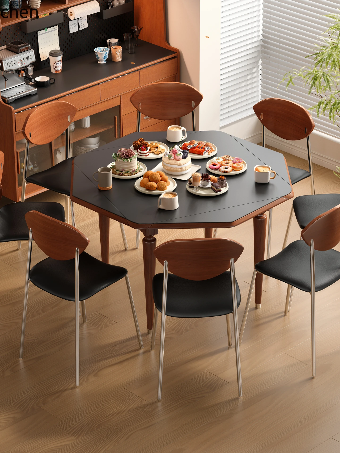 طاولة طعام تلسكوبية من الخشب ا - مراجعة Chairs وسعره
