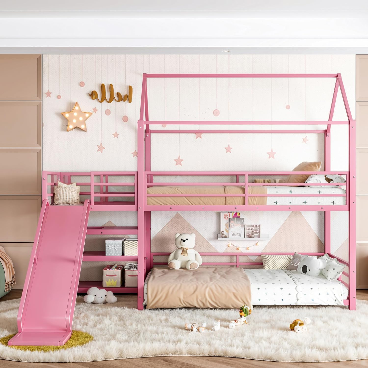 سرير مزدوج بدرجين مع منزلق ودر - مراجعة Bunk Bed With Stairs And Slide وسعره