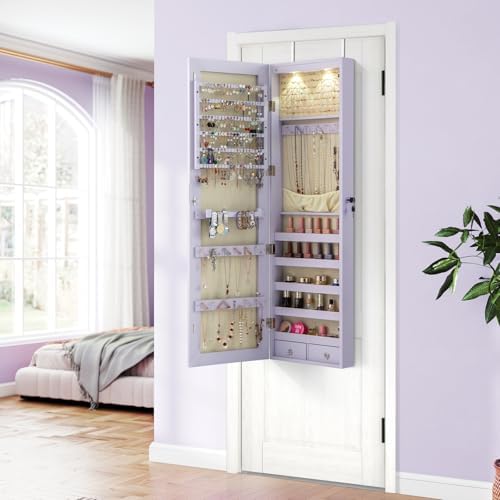 خزانة مجوهرات مثبتة على الحائط - مراجعة Full Length Mirror Jewelry Armoire وسعره