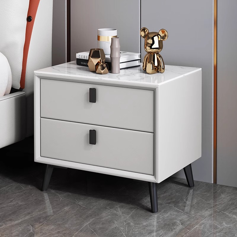 طاولة سرير جانبية من الخشب الص - مراجعة Solid Wood Nightstand 2 Drawers وسعره