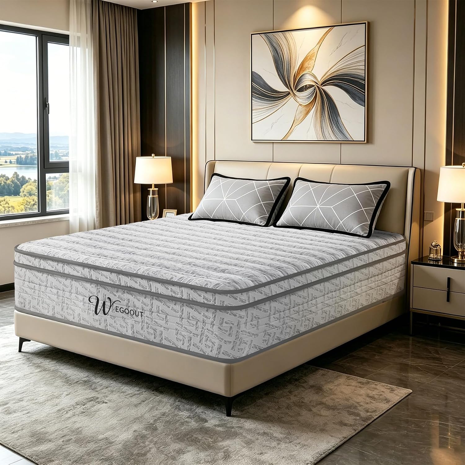 مرتبة كوين سايز بسمك 12 بوصة،  - مراجعة Memory Foam Mattress In A Box Queen وسعره