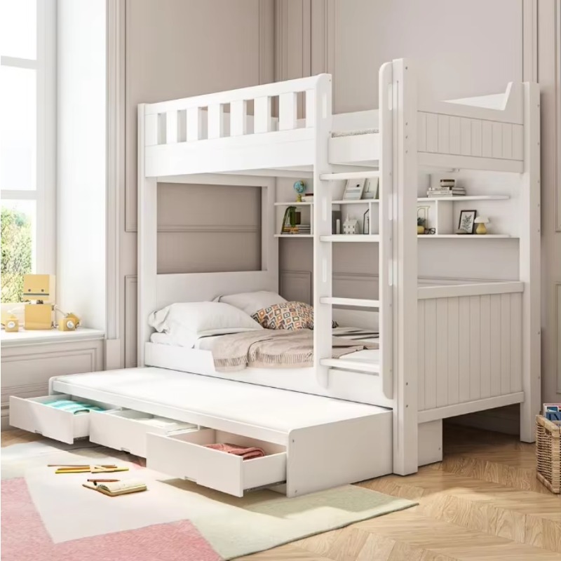 أثاث غرف نوم الأطفال: سرير أطف - مراجعة Bunk Bed With Stairs And Slide وسعره
