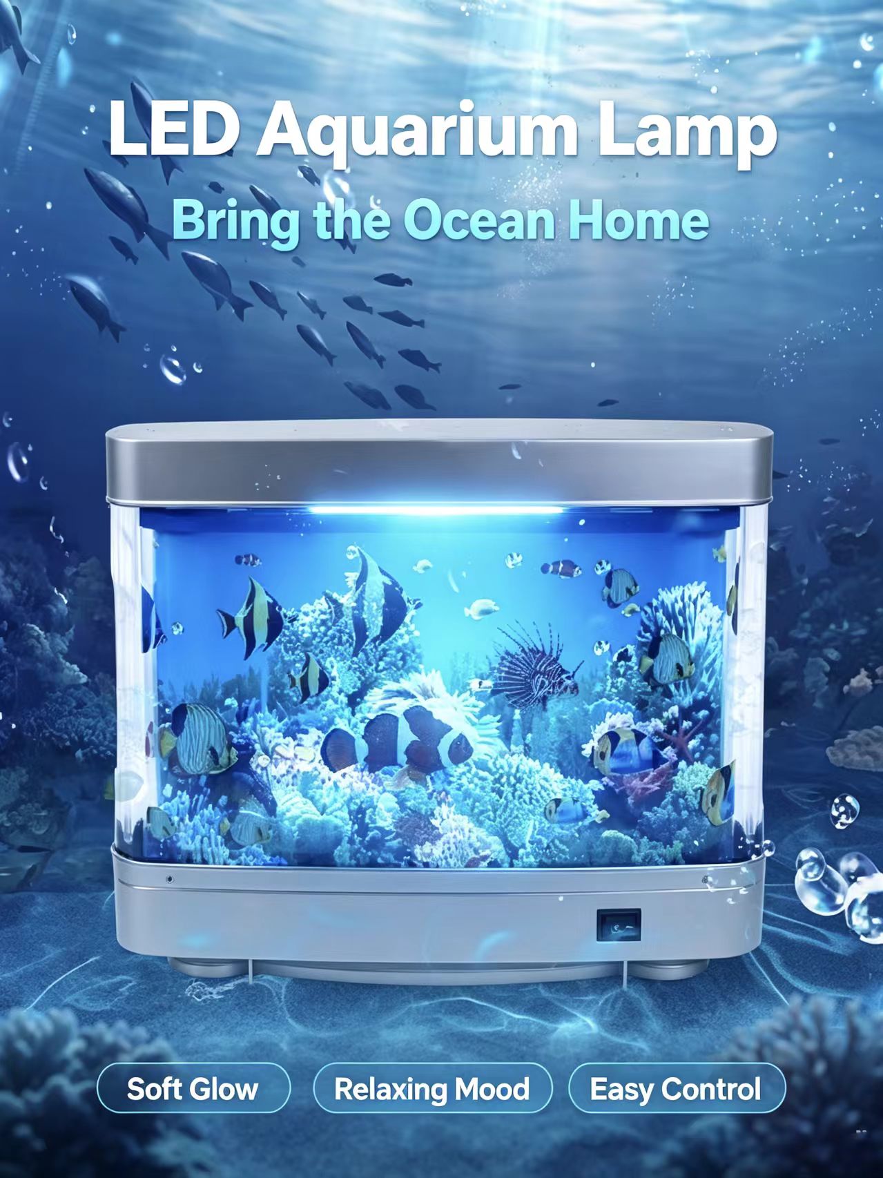 مصابيح حوض السمك الاستوائي، دي - مراجعة Floating Nightstand With Led Light وسعره