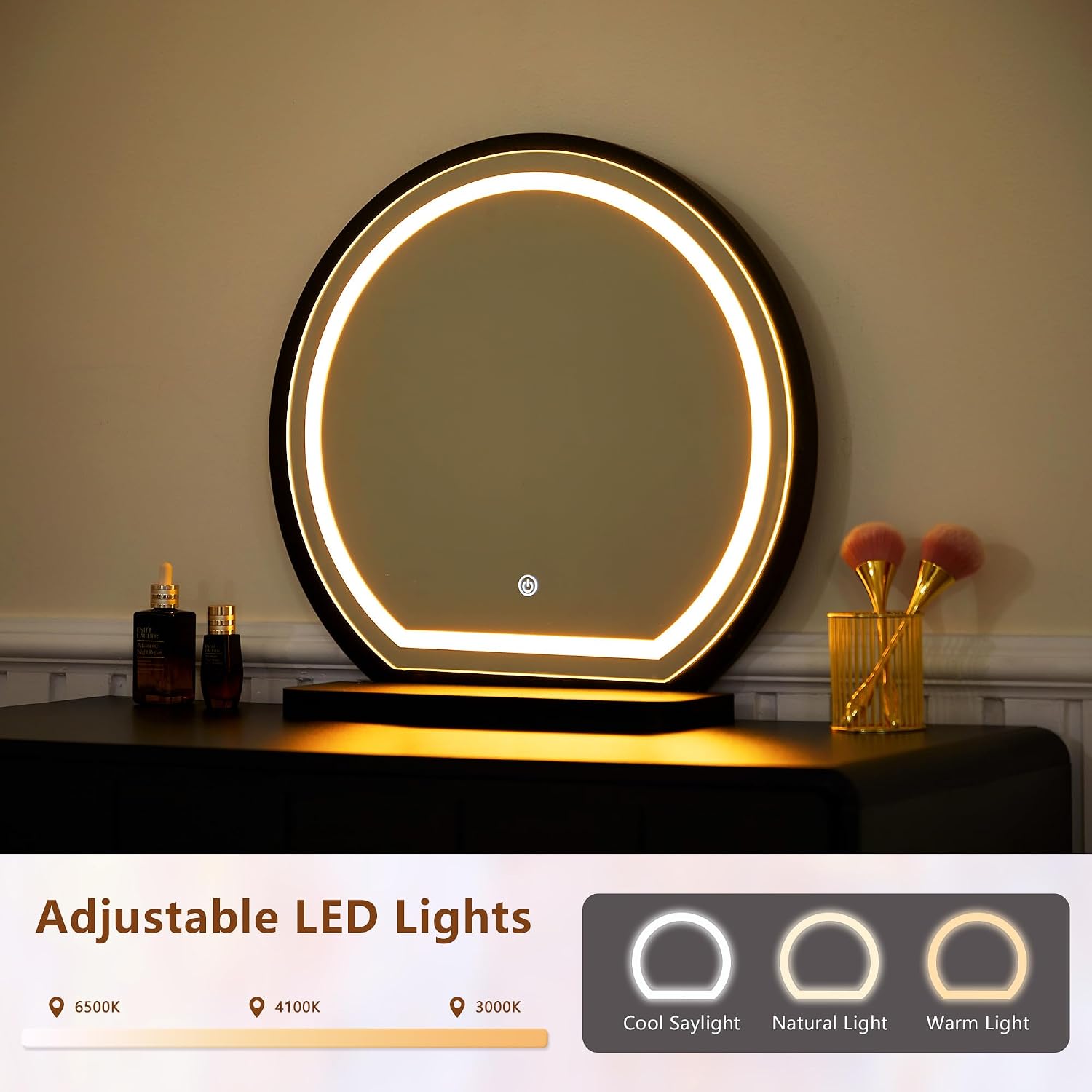 طاولة زينة مع مرآة وإضاءة، طاو - مراجعة Dressing Table Vanity With Lighted Mirror وسعره