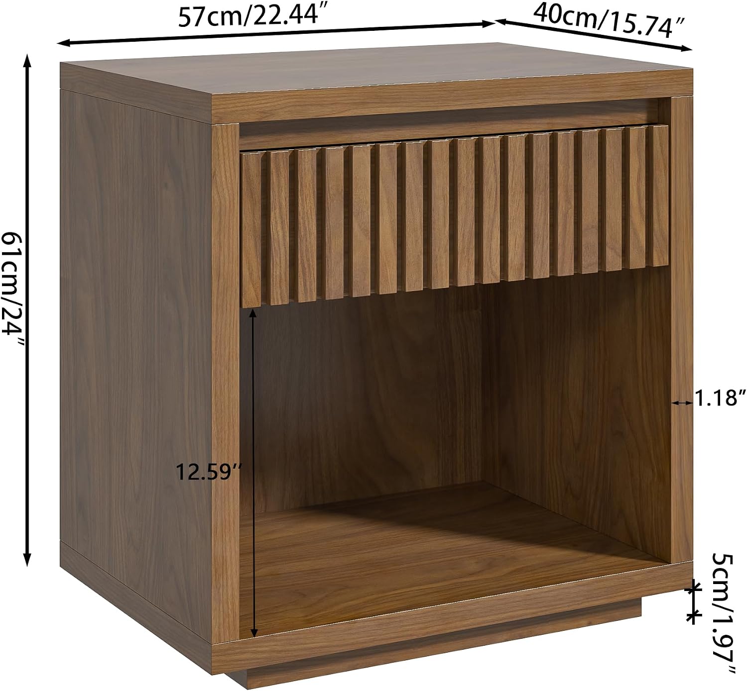 طقم من طاولتي جانبية للسرير، ك - مراجعة Solid Wood Nightstand 2 Drawers وسعره