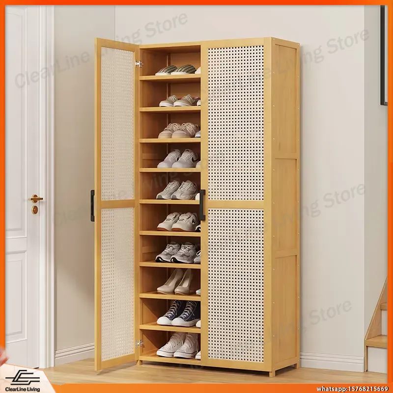 رف أحذية عصري متعدد الطبقات لل - مراجعة Shoe Rack Cabinet Narrow Entryway وسعره