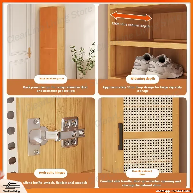 رف أحذية عصري متعدد الطبقات لل - مراجعة Shoe Rack Cabinet Narrow Entryway وسعره