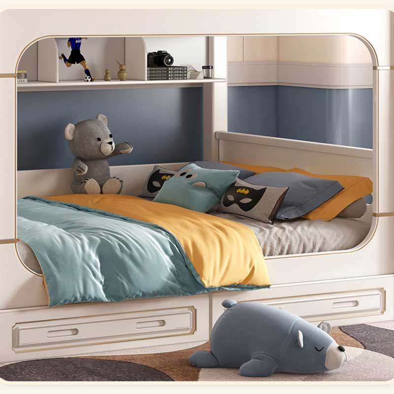 أطقم أثاث غرف نوم أطفال حديثة  - مراجعة Bunk Bed With Stairs And Slide وسعره