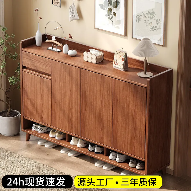 خزانة أحذية من الخشب الصلب، من - مراجعة Shoe Rack Cabinet Narrow Entryway وسعره