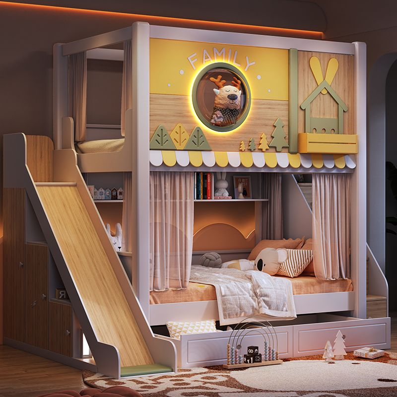 سرير أطفال بطابقين بتصميم غابة - مراجعة Bunk Bed With Stairs And Slide وسعره