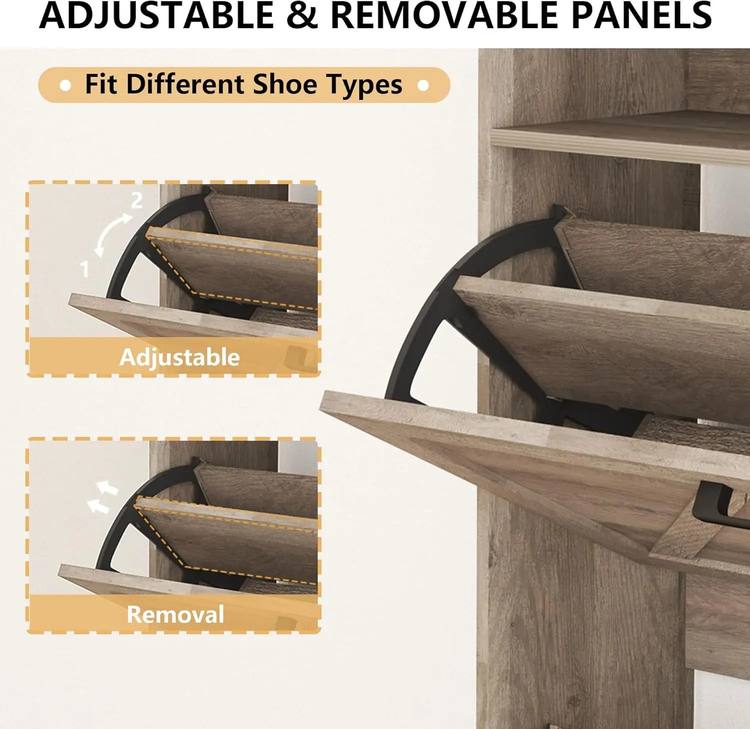 خزانة أحذية بـ2 درج قابل للطي، - مراجعة Shoe Rack Cabinet Narrow Entryway وسعره