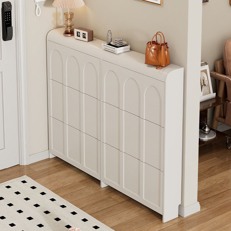 خزانة أحذية، رف أحذية خشبي عصر - مراجعة Shoe Rack Cabinet Narrow Entryway وسعره